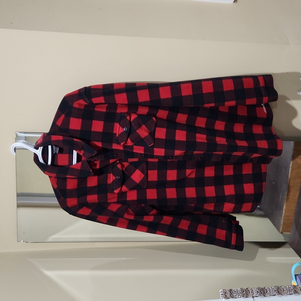 Eddie Bauer plaid fleece